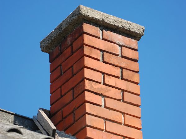 Chimney with a damaged crown, Waukesha, WI.