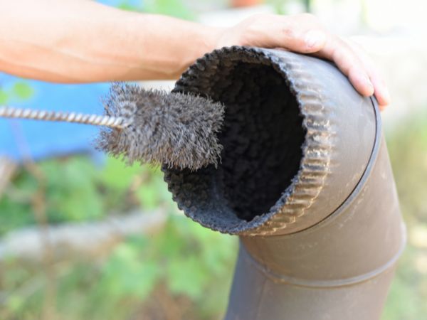 Chimney liner cleaning, Brookfield, WI.